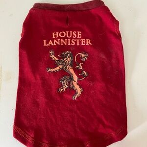 XS dog shirt House Lannister